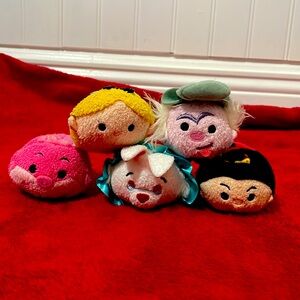 Disney Tsum Tsum Alice in Wonderland themed plush lot of 5
